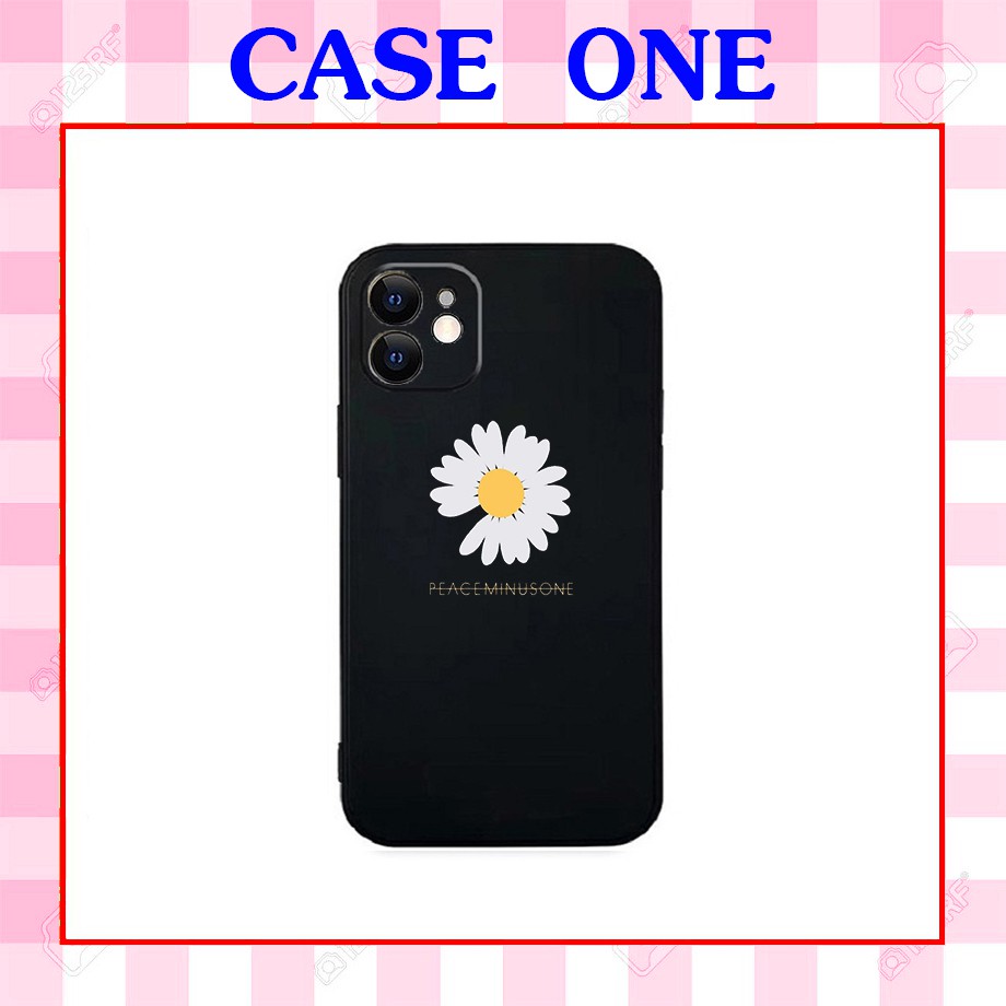 Ốp lưng iphone hình hoa cúc cạnh vuông 5/5s/6/6plus/6s/6splus/7/7plus/8/8plus/x/xr/xs/11/12/pro/max/plus/12promax