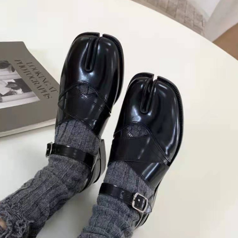 Xiangbao Vớ Trượt Băng Dệt Kim Màu Trơn Rách Lỗ Shabby Harajuku Mùa Hè Cho Nữ