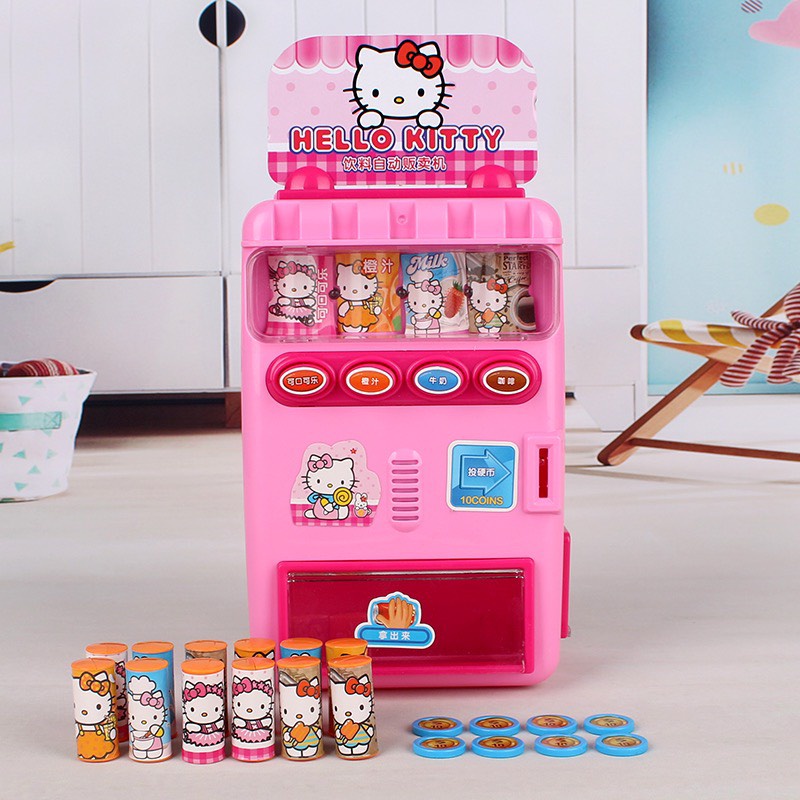 Máy bán nước ngọt tự động hello kitty - ellsa cho bé Mới