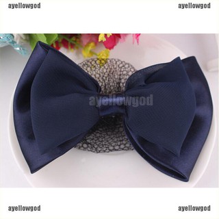 Kẹp Tóc Hình Chiếc Nơ Màu Đen Phong Cách Pháp