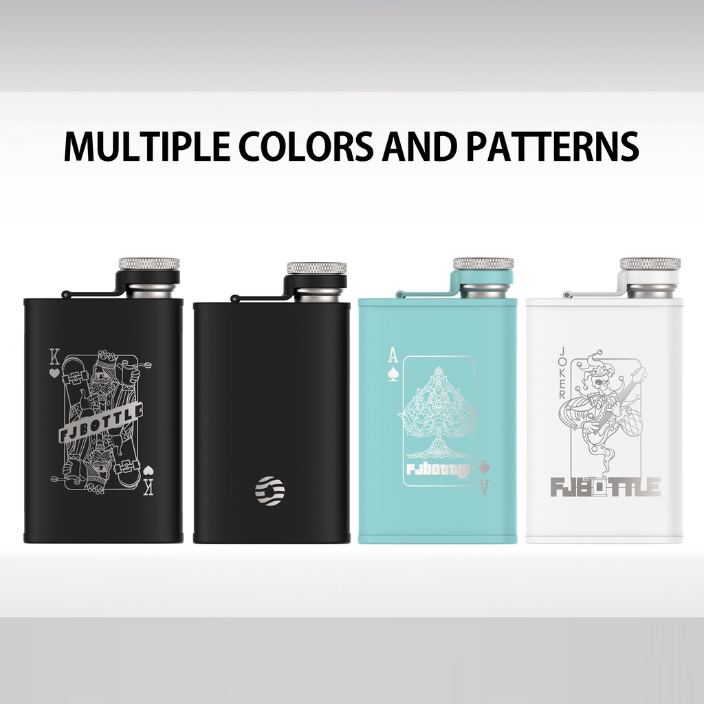 Bình đựng nước FJBOTTLE miệng rộng 8oz / 240ml bằng thép không gỉ cách nhiệt chống rò rỉ phù hợp cho nam nữ