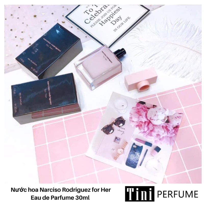 Nước hoa Narciso Rodriguez for Her Eau de Parfume 30-50ml Hồng Nhạt