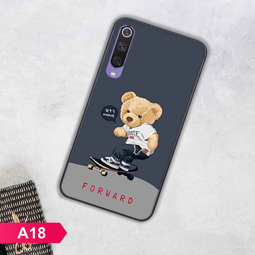 ỐP LƯNG XIAOMI MI 9/MI 9 SE HÌNH GẤU HOẠT HÌNH CỰC ĐÁNG YÊU-GIÁ CỰC SỐC