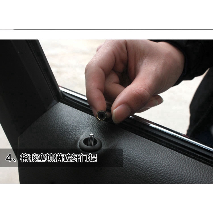 4PCS Car Interior M Tech M Logo Car Lock Modified Door Pin Carbon Fiber Car Door Lifting Bolt Cover Trim for BMW | BigBuy360 - bigbuy360.vn