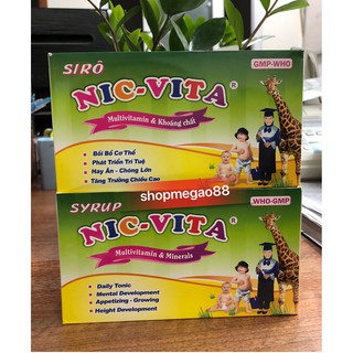 Nic-vita siro 20 ống