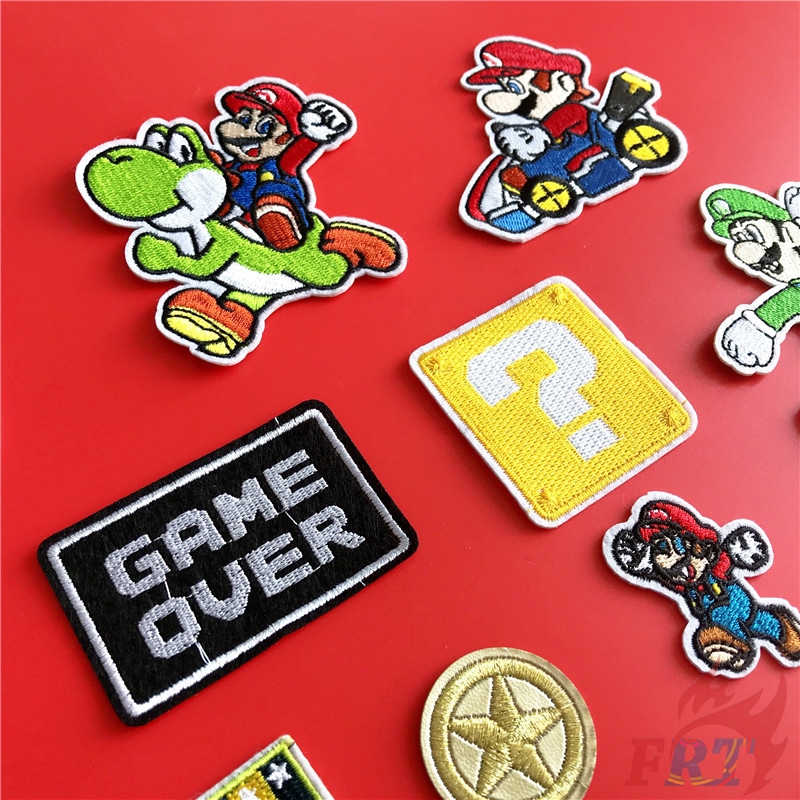Sticker Ủi Thêu Hình Mario Bros S-3