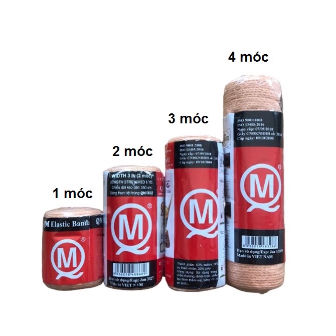 Băng thun y tế Quang Mậu 1 móc, 2 móc, 3 móc, 4 móc