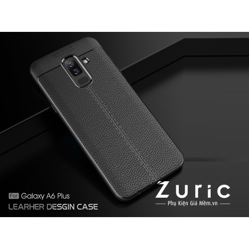 Ốp lưng dẻo giả da Auto Focus Samsung A6 Plus