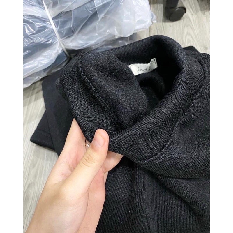 Váy nữ dáng dài, form suông, tay bồng cổ tròn màu đen ullzang phong cách Hàn Quốc Nhungkudo | BigBuy360 - bigbuy360.vn