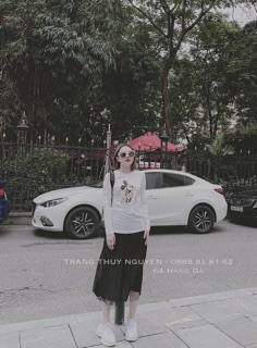 Áo thun len tay dài mickey