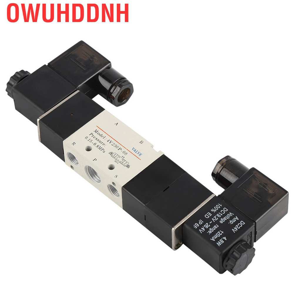 Van Điện Từ Khí Nén 5 Chiều Dc 24v Bsp 1 / 4 Normally 3 Vị Trí 0.15-0.8mpa 4v230 -P 08