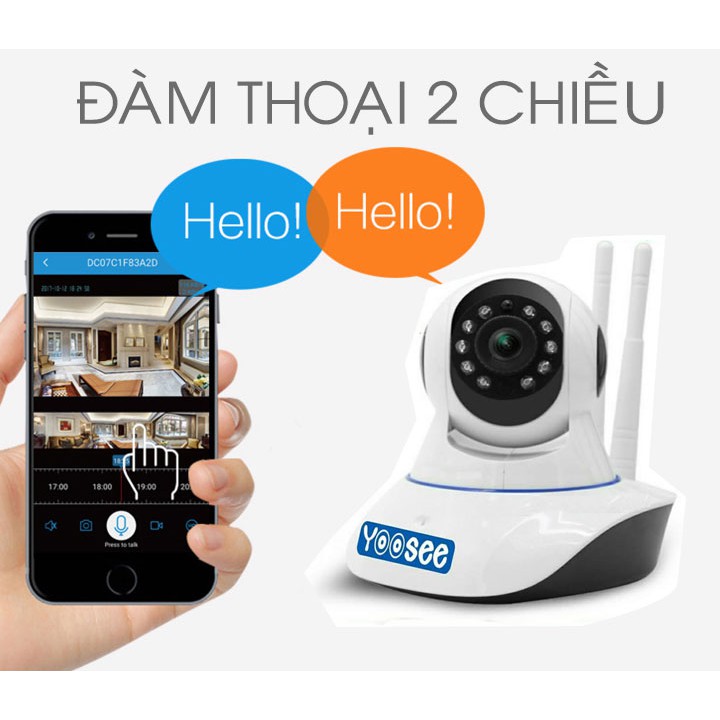 Camera YOOSEE 3 Râu Giám Sát Thông Minh Xoay 360 Độ - Camera IP Wifi Đàm Thoại 2 Chiều  - Hình Ảnh Cực Nét