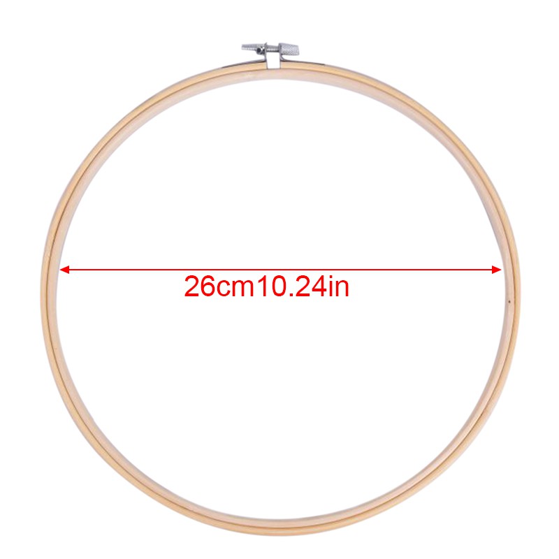 Khung tre hình tròn dùng làm tranh thêu chéo DIY