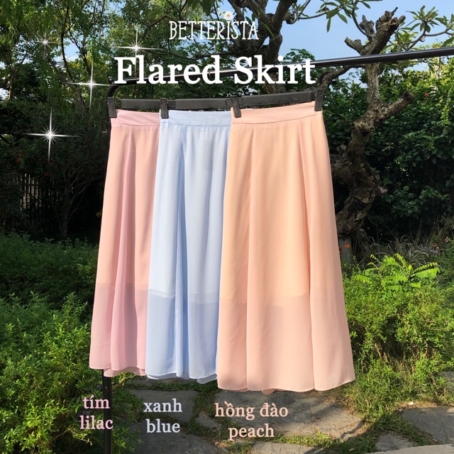 Chân váy cạp phẳng 4cm Floral Skirts Betterista