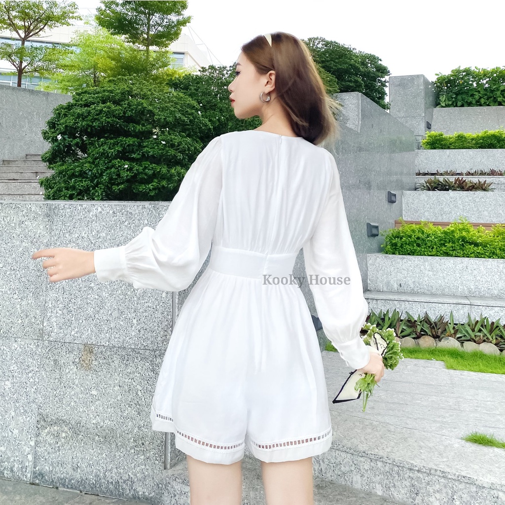 KOOKY HOUSE - LANA PLAYSUIT - Jumpsuit thiết kế dáng ngắn năng động phối ren cao cấp