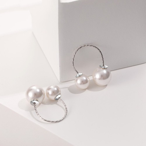 Bông Tai Bạc 925 Ngọc Trai Nhân Tạo Cao Cấp TT 3417