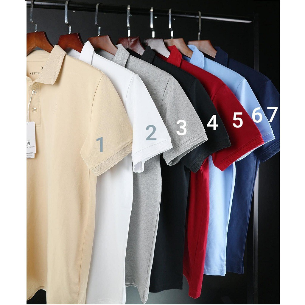 [Áo Polo] Áo thun nam nữ unisex có cổ tay lỡ GC02, Áo phông nam đẹp tay lỡ unisex form rộng oversize nam tính Chính Hãng