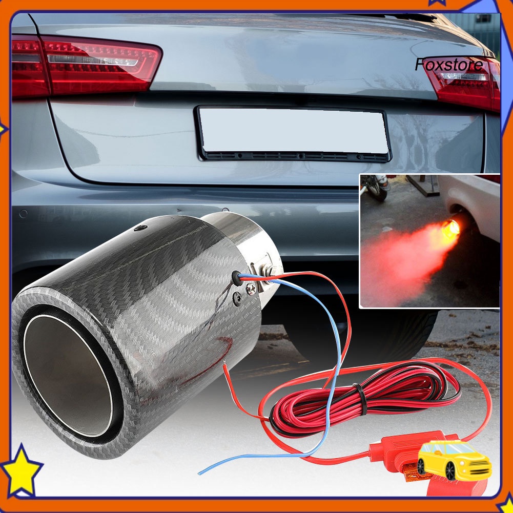 Ống pô xe hơi có đèn LED màu đỏ/ xanh dương độc đáo