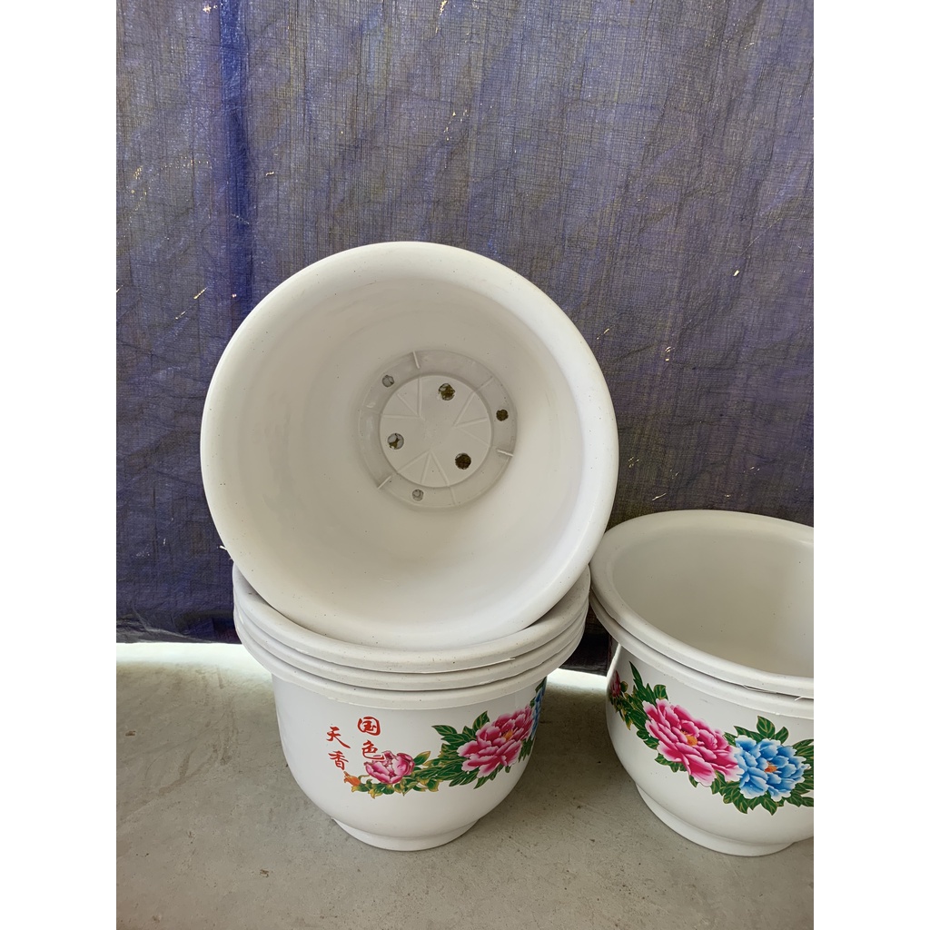 COMBO 5 CHẬU NHỰA HOA MẪU ĐƠN #H280 (DỊCH TRUYỀN CHO CÂY, KEO LIỀN SẸO, BẠT PHỦ ĐẤT CHỐNG CỎ MỌC...)