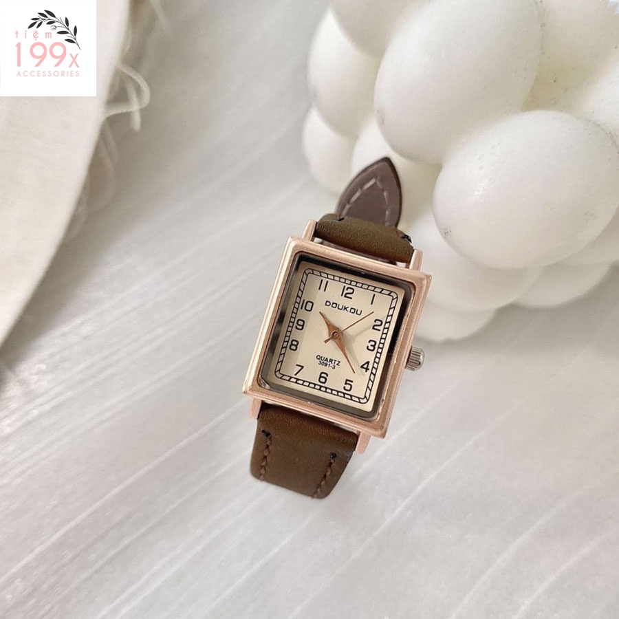 Đồng Hồ Nữ Dây Da Cao Cấp DOUKOU