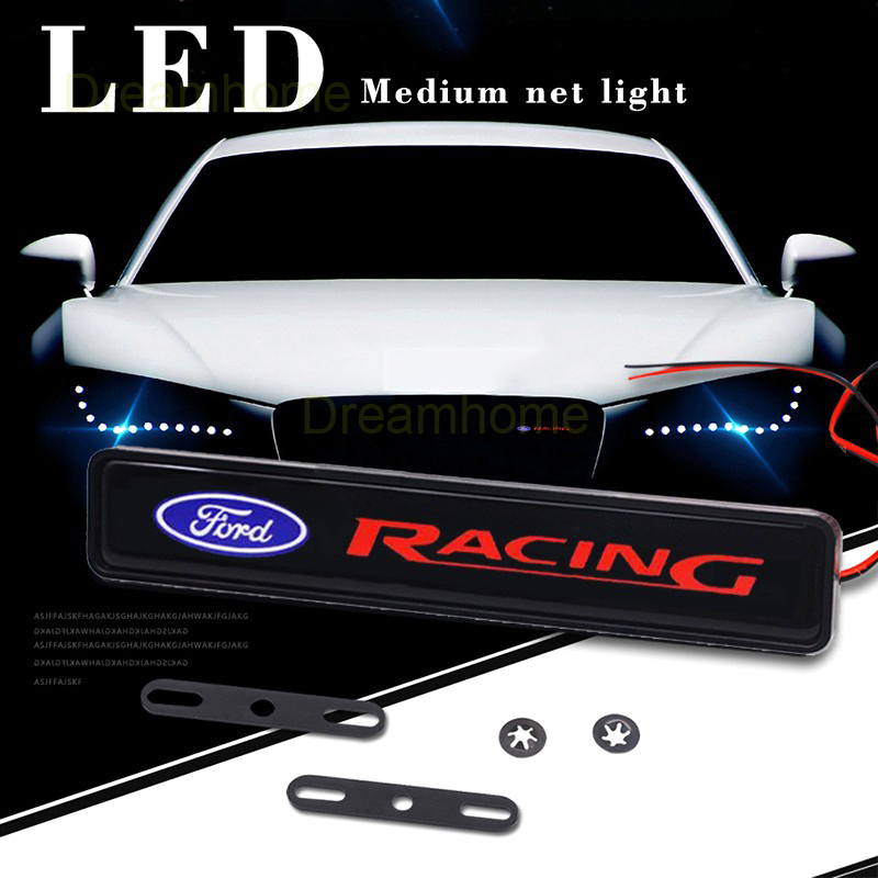 Miếng Dán Trang Trí Lưới Tản Nhiệt Đèn LED Dành Cho Xe Hơi FORD Mustang Territory RANGER EVEREST FOCUS FIESTA Eccpsport