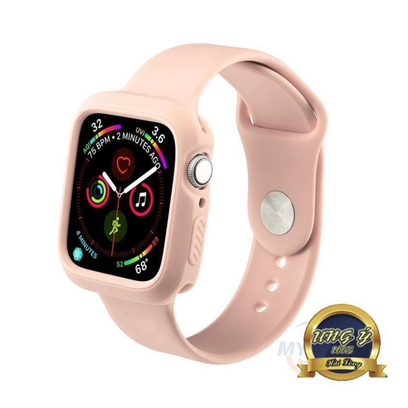 Bộ dây đeo thay thế + ốp nhựa mềm 2 trong 1 bảo vệ đồng hồ thông minh Apple Watch 5 4 3 2 1 42/ 44/ 40 MM