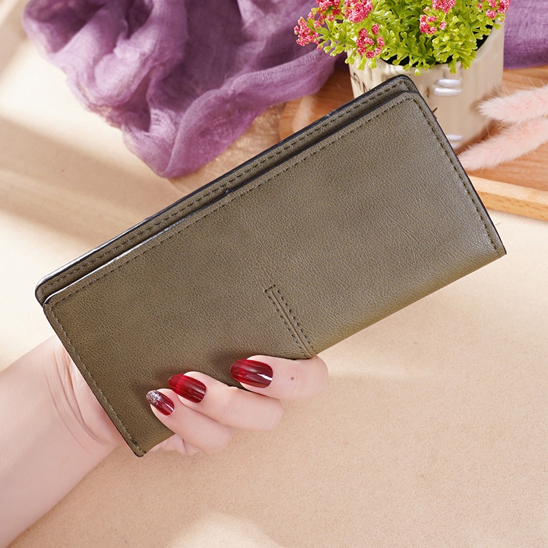 Ví dài siêu mỏng đa năng IELGY phong cách Hàn Quốc cho nữ