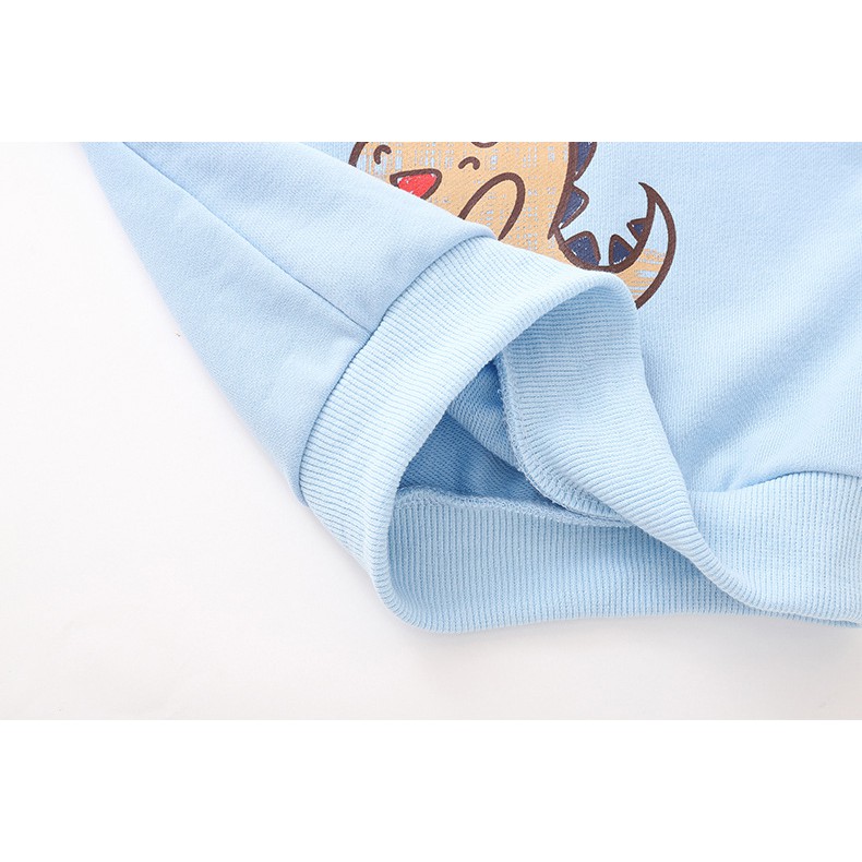 Áo nỉ cho bé Mario Store áo da cá họa tiết đáng yêu chất cotton hàng xuất khẩu