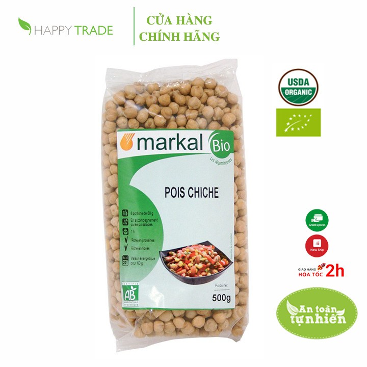 [Mã BMBAU50 giảm 7% đơn 99K] Đậu gà hữu cơ Markal 500g