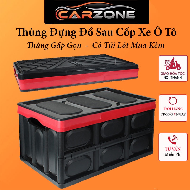 Thùng Đựng Đồ Cốp Xe Ô Tô  - Có Thể Gấp Gọn Tiện Lợi CARZONE.TOP