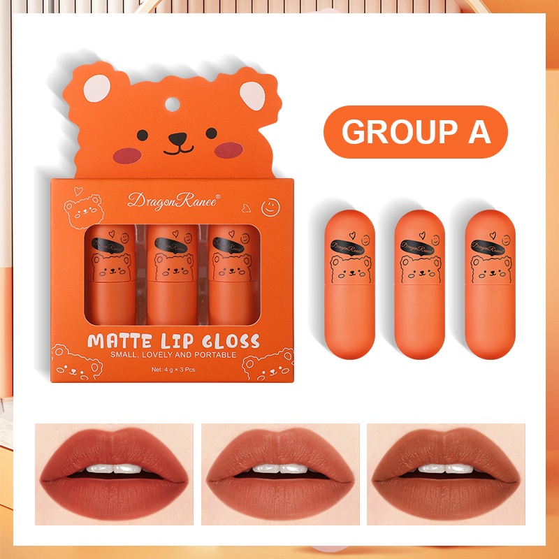 Set Son Lì Ba Chú Gấu Nhỏ