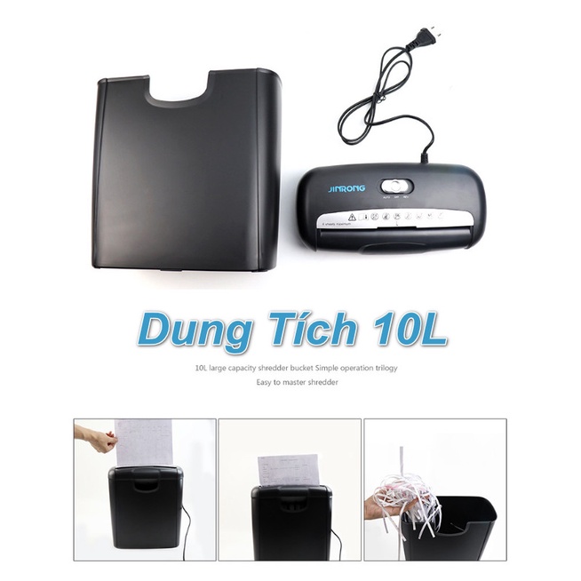 Máy Hủy Tài Liệu Huỷ Giấy JINRONG JR-0128 10L 📰📰