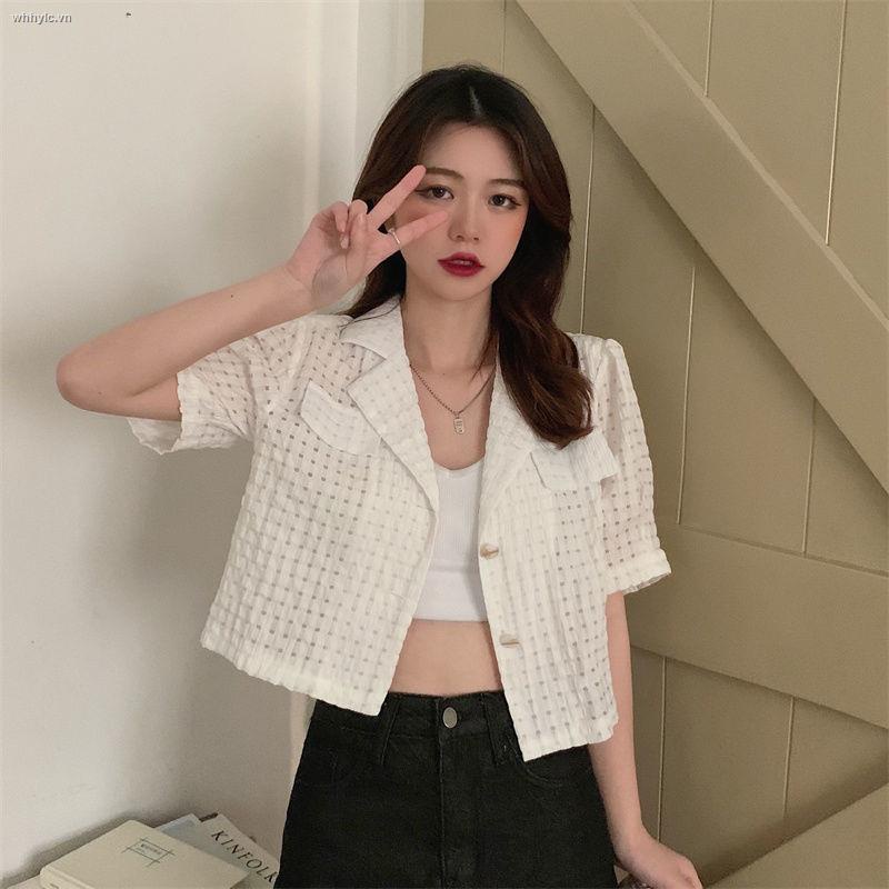 Áo Sơ Mi Tay Phồng Dáng Rộng Họa Tiết Kẻ Sọc Phong Cách Retro Hong Kong Thời Trang Mùa Hè Hàng Mới 2021 | BigBuy360 - bigbuy360.vn