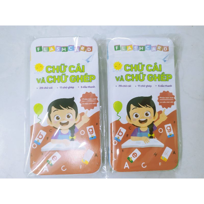 Flashcard - Bộ Thẻ Học Chữ Cái Và Chữ Ghép  42 Thẻ