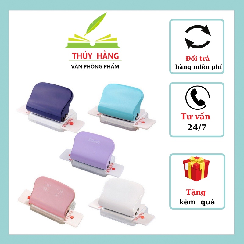 Dụng Cụ Bấm Lỗ Giấy 6 lỗ, các Khổ A4, A5, B5 Tiện lợi