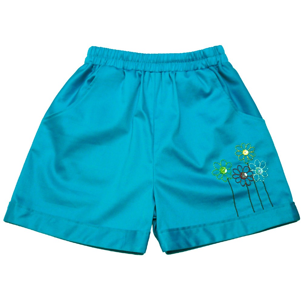 Quần short thêu hoa 3-10 tuổi (Q50)