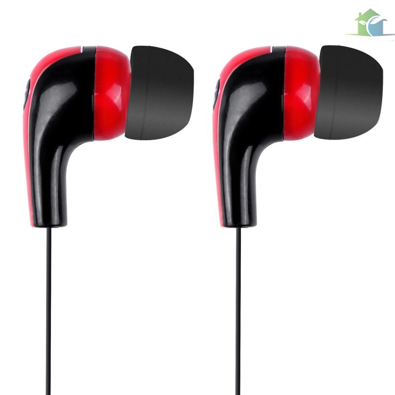 Tai nghe nhét tai màu đỏ và đen thời trang cho iPod iPhone MP3 MP4
