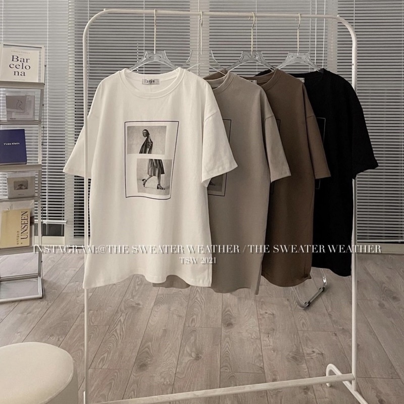 Áo phông nam/nữ oversize siêu rộng, Áo phông dài tay lỡ