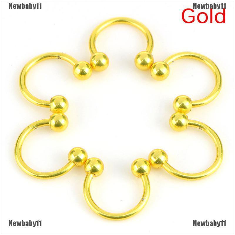 Set 10 Khuyên Mũi / Môi / Tai / Mũi Bằng Thép Không Gỉ