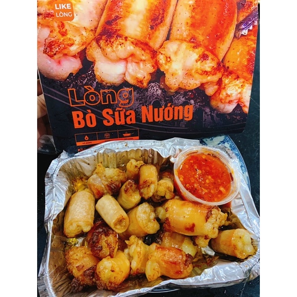 LÒNG BÒ SỮA NƯỚNGkhách về nướng sơ nha