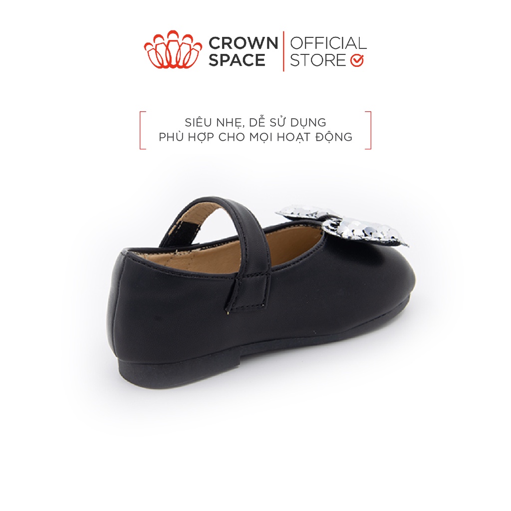 Giày Búp Bê Bé Gái Đi Học Đi Chơi Crown Space UK Ballerina Trẻ Em Cao Cấp CRUK3026