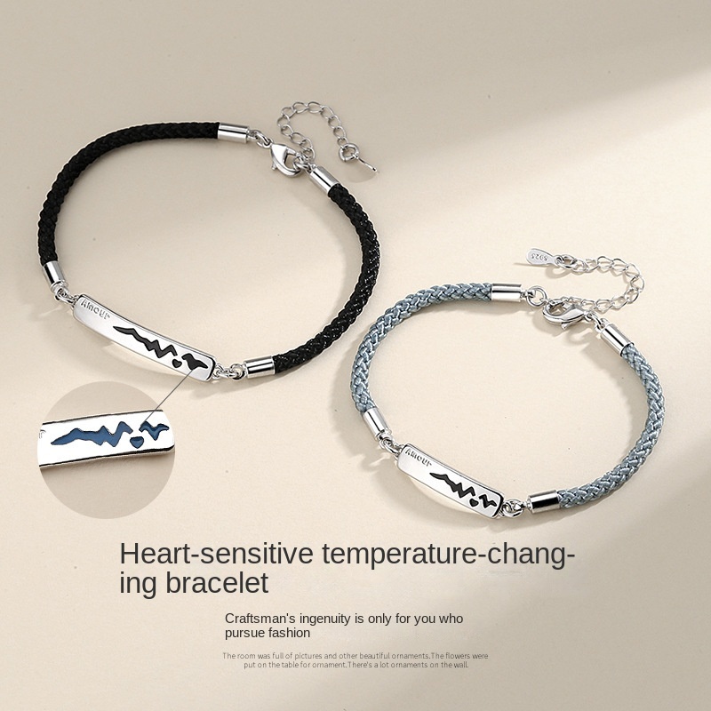 Vòng Tay In Hình Nhịp Tim Cho Cặp Đôi