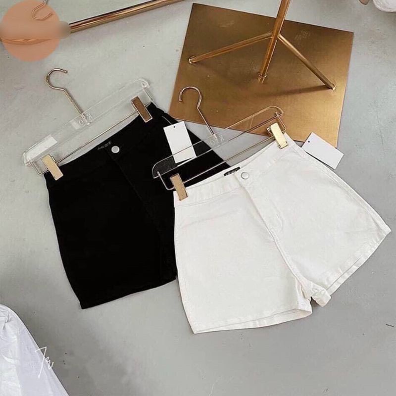 Quần lật lai lưng cao không túi tôn dáng