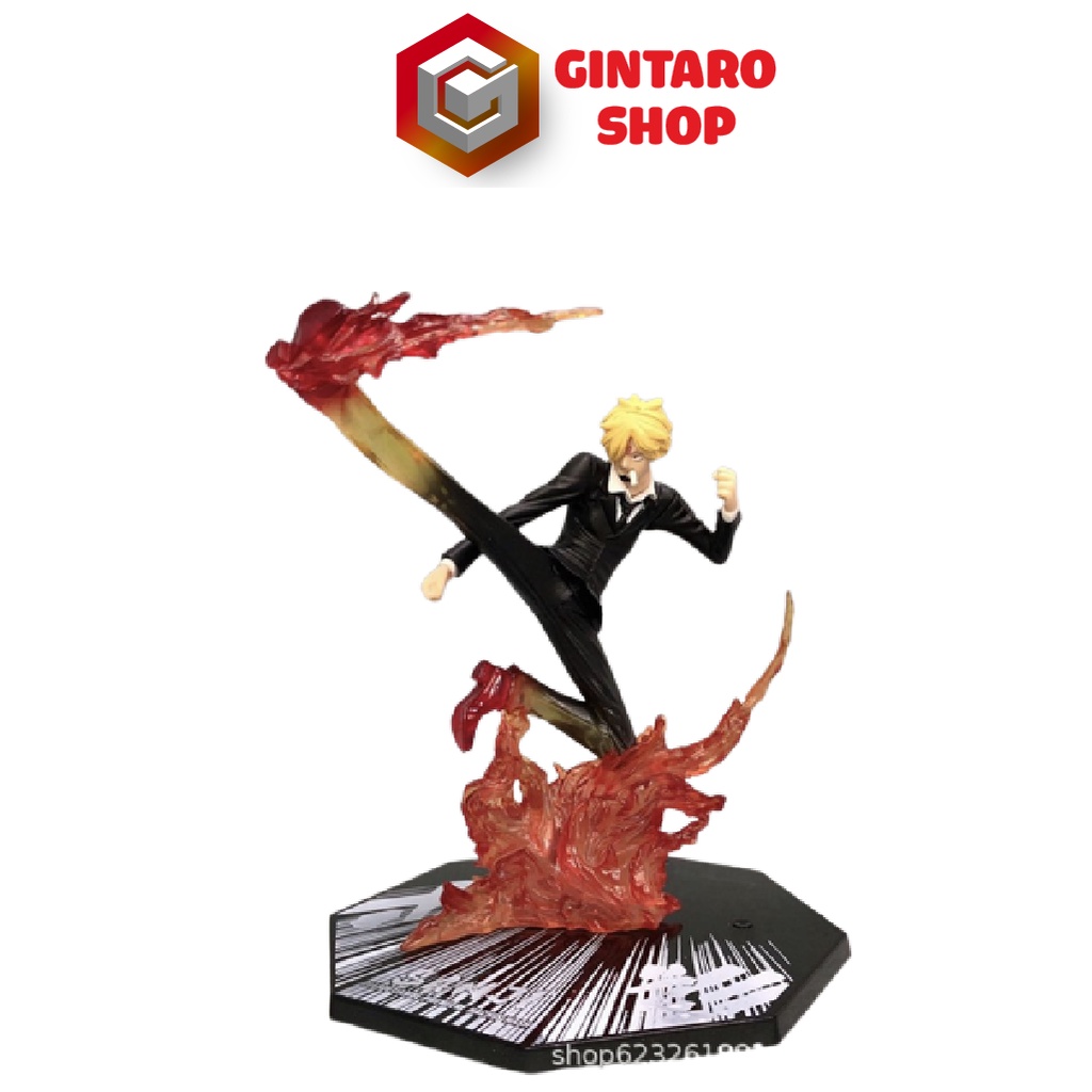 Mô hình One Piece Sanji chân lửa haki figure F.zero Full Box, Mô hình nhân vật Sanji 2 tư thế chiến đấu GINTARO SHOP