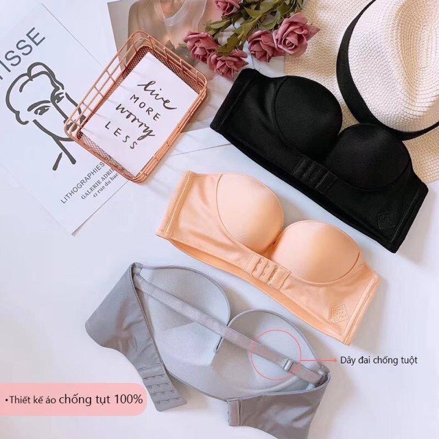 Siêu phẩm áo lót không dây có móc cài trước, chống tụt nâng ngực