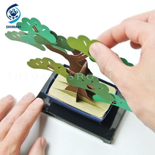Bộ kit mô hình Kami-bonsai Nhật Bản (mô hình cây bonsai bằng giấy)