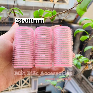 Set 3 lô cuốn tóc lõi nhôm size nhỏ 2,8x6cm uốn mái ngắn, uốn phồng chân tóc