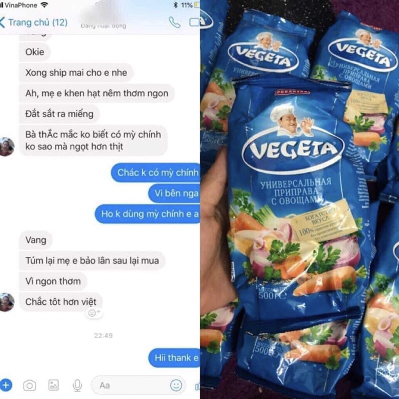 BỘT NEWM VEGETA 500gr NGA