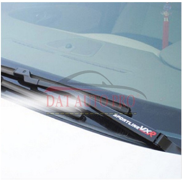 Tem VXR sport line trắng-đỏ dán gạt mưa oto.