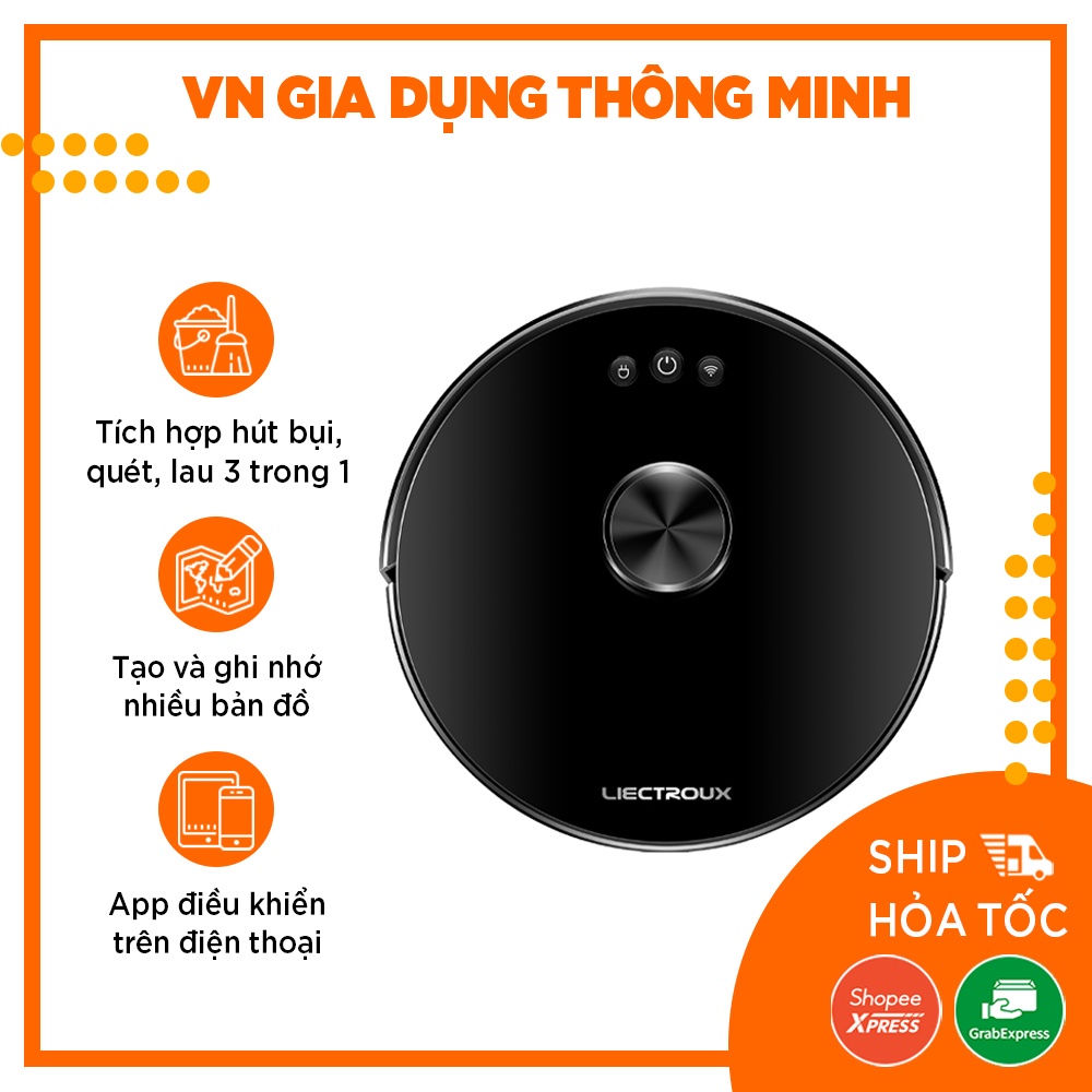 Robot hút bụi lau nhà LIECTROUX XR500 - Robot hút bụi thông minh chính hãng bảo hành 1 năm